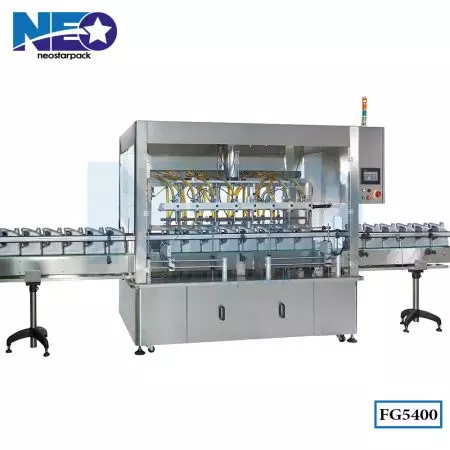 Pengisi cecair pam gear automatik 8 muncung - Pam gear 8 kepala pengisi cecair, Mesin mengisi peluntur